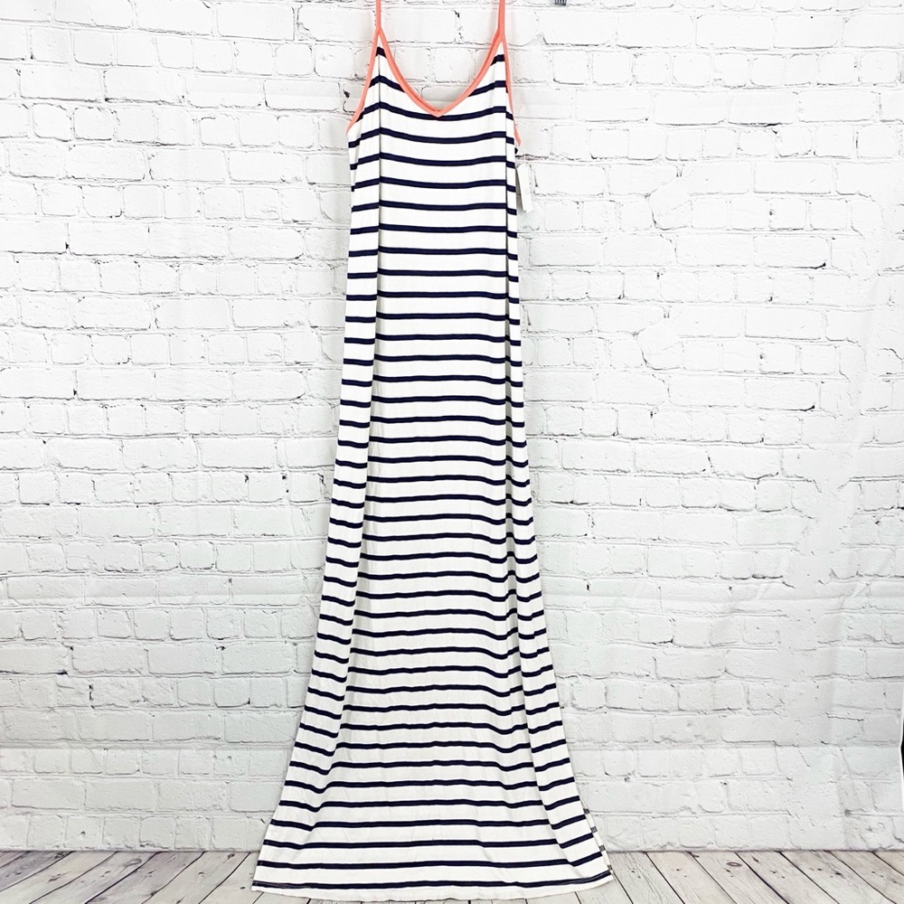 NWT Nordstrom Stem Navy Indigo V-Neck Maxi Dress.